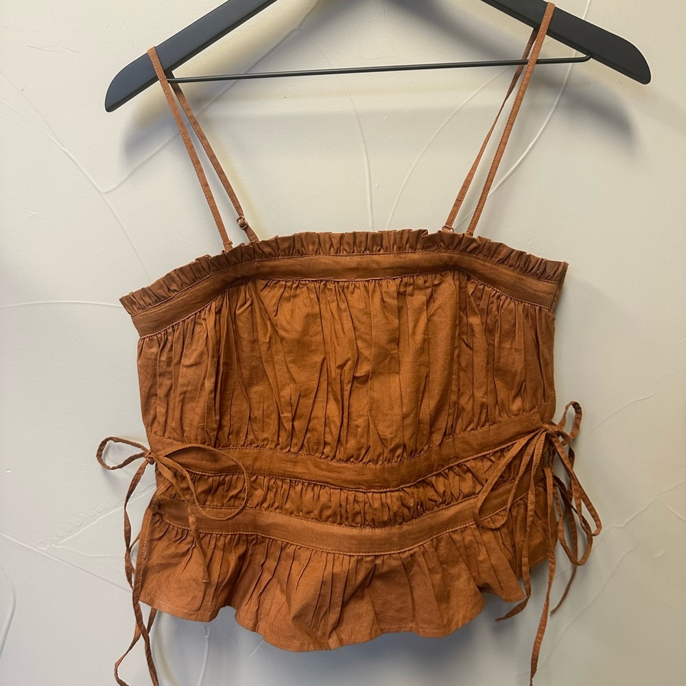 Free People Ruffled Top